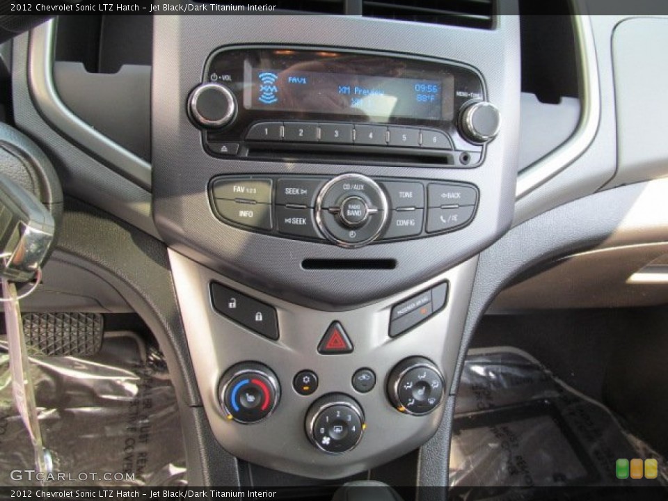 Jet Black/Dark Titanium Interior Controls for the 2012 Chevrolet Sonic LTZ Hatch #66922942