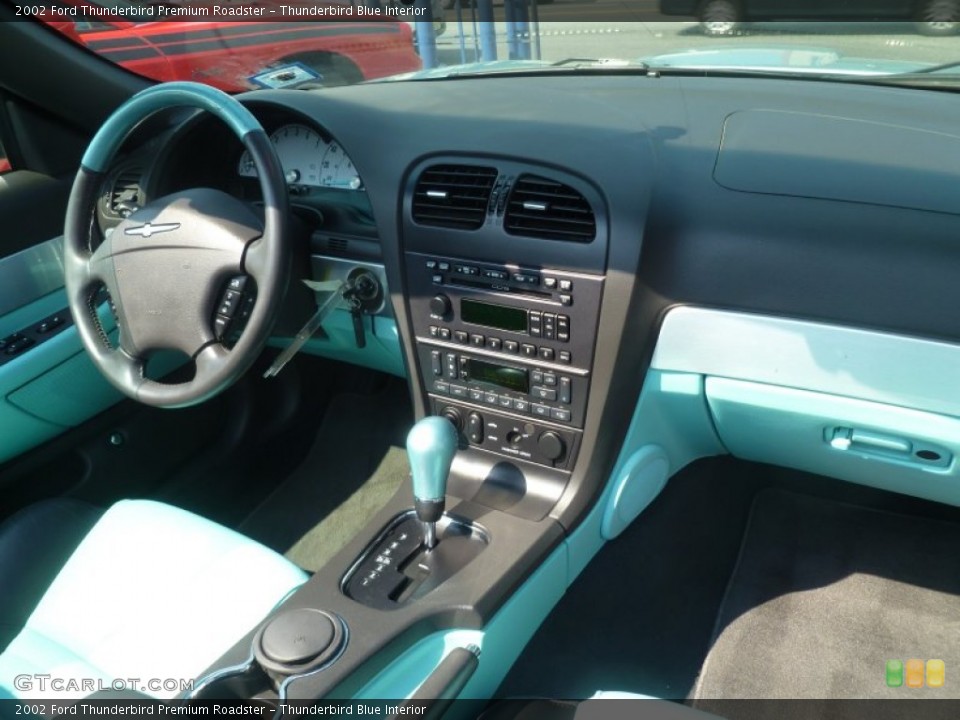 Thunderbird Blue Interior Dashboard for the 2002 Ford Thunderbird Premium Roadster #66924616