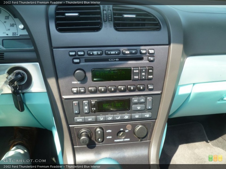 Thunderbird Blue Interior Controls for the 2002 Ford Thunderbird Premium Roadster #66924643