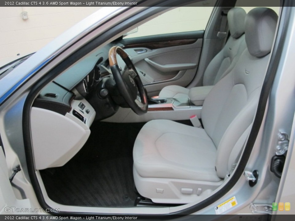 Light Titanium/Ebony Interior Front Seat for the 2012 Cadillac CTS 4 3.6 AWD Sport Wagon #66926569