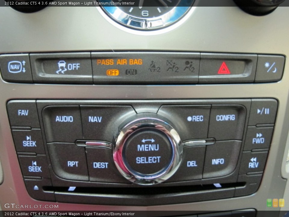 Light Titanium/Ebony Interior Controls for the 2012 Cadillac CTS 4 3.6 AWD Sport Wagon #66926701