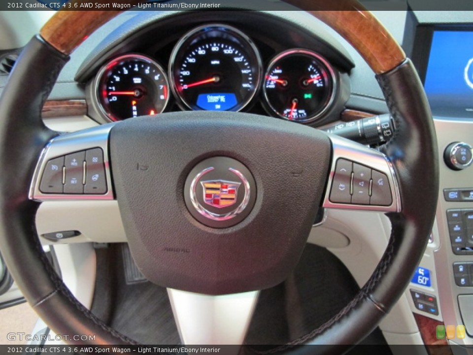 Light Titanium/Ebony Interior Steering Wheel for the 2012 Cadillac CTS 4 3.6 AWD Sport Wagon #66926753
