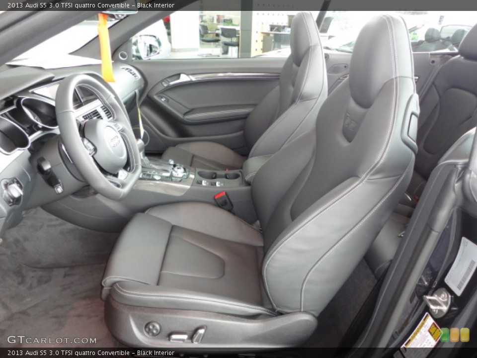 Black Interior Front Seat for the 2013 Audi S5 3.0 TFSI quattro Convertible #66927061