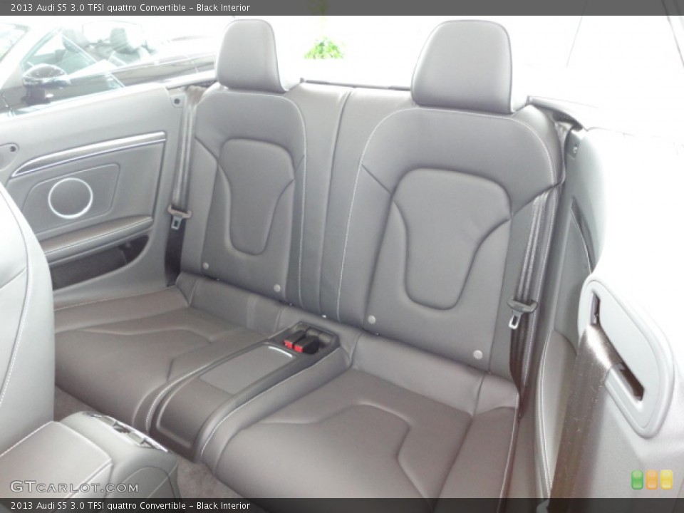 Black Interior Rear Seat for the 2013 Audi S5 3.0 TFSI quattro Convertible #66927073