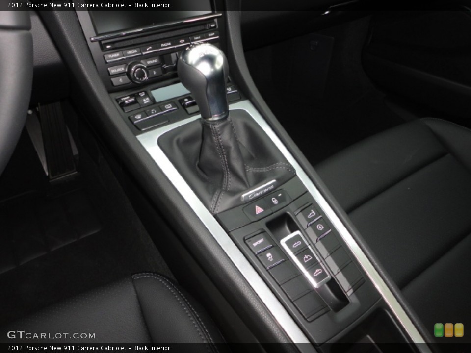 Black Interior Transmission for the 2012 Porsche New 911 Carrera Cabriolet #66927397