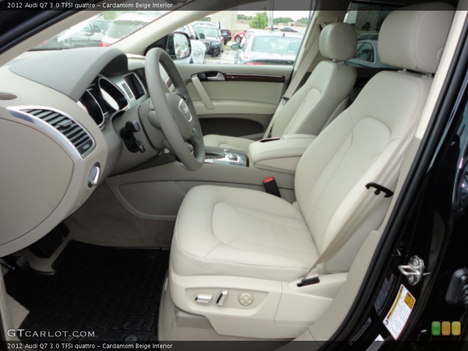 Cardamom Beige Interior Front Seat for the 2012 Audi Q7 3.0 TFSI quattro #66927565