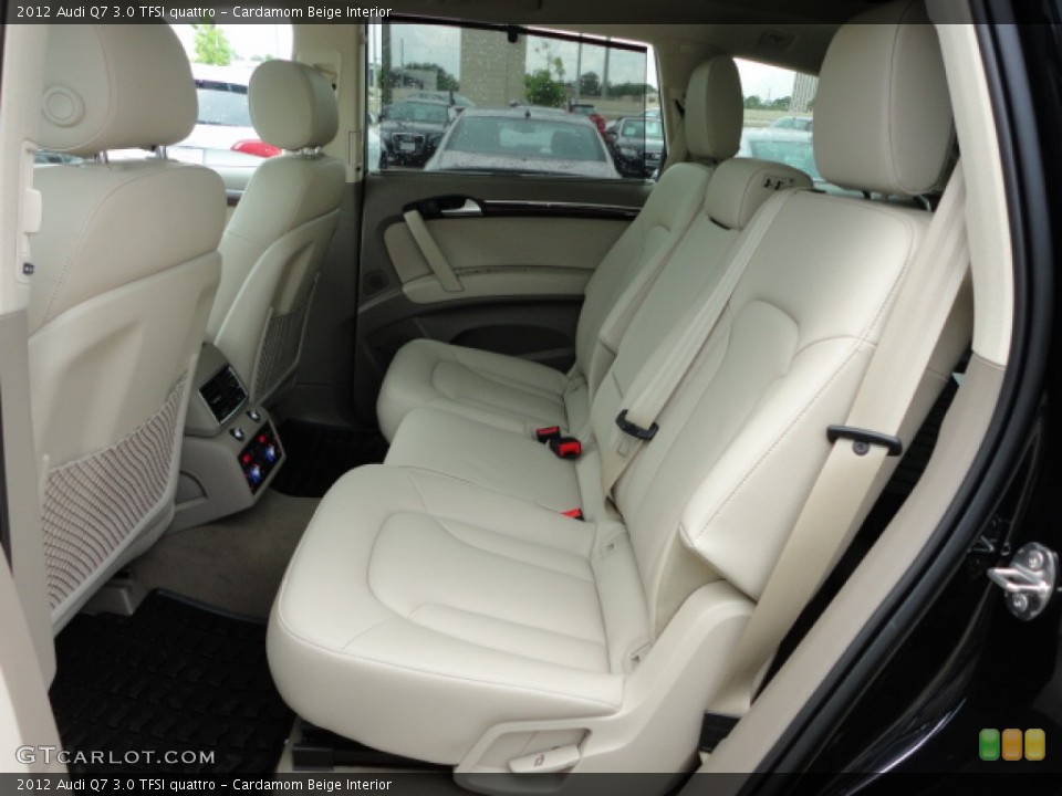 Cardamom Beige Interior Rear Seat for the 2012 Audi Q7 3.0 TFSI quattro #66927574