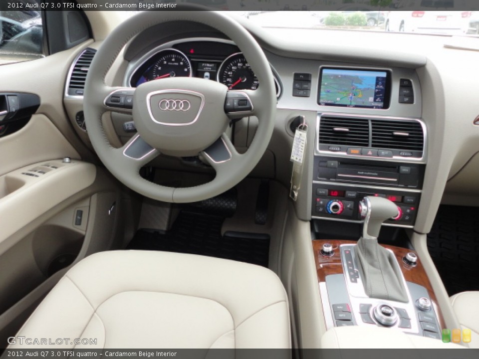 Cardamom Beige Interior Dashboard for the 2012 Audi Q7 3.0 TFSI quattro #66927583
