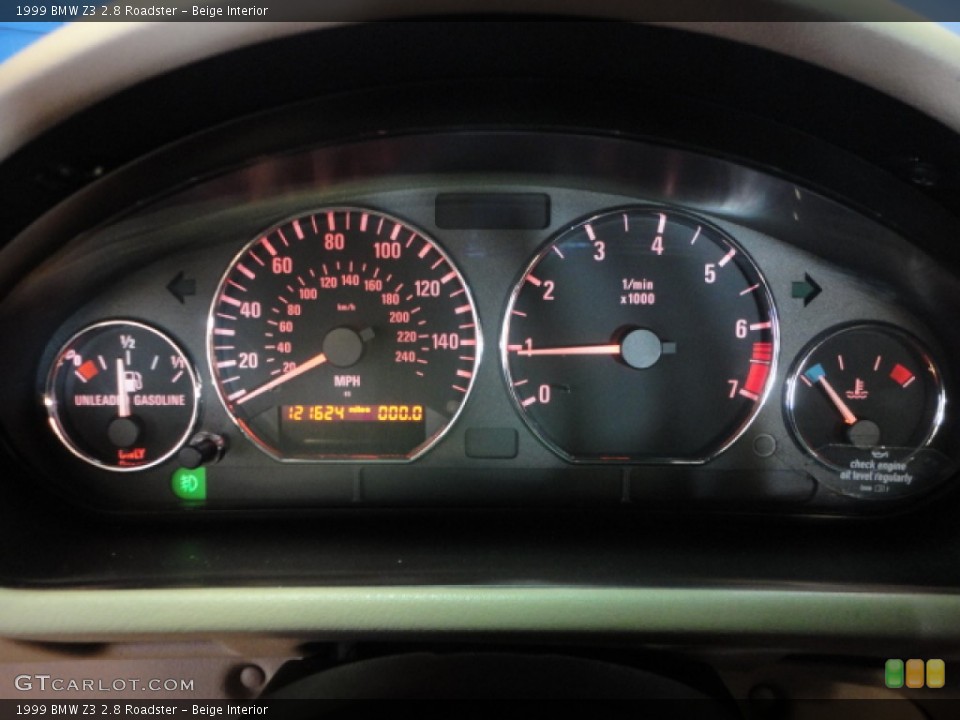 Beige Interior Gauges for the 1999 BMW Z3 2.8 Roadster #66927847