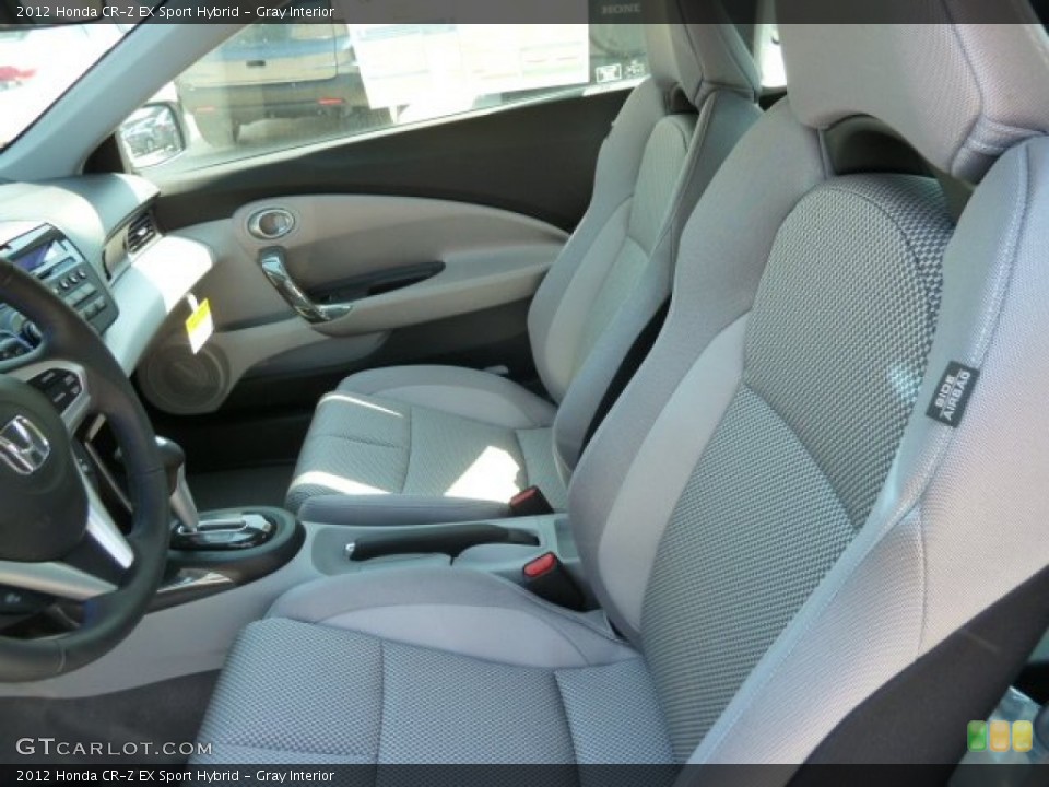 Gray Interior Front Seat for the 2012 Honda CR-Z EX Sport Hybrid #66931378