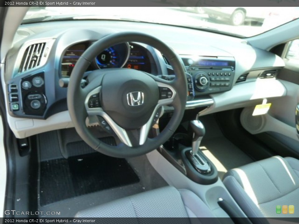 Gray Interior Dashboard for the 2012 Honda CR-Z EX Sport Hybrid #66931390