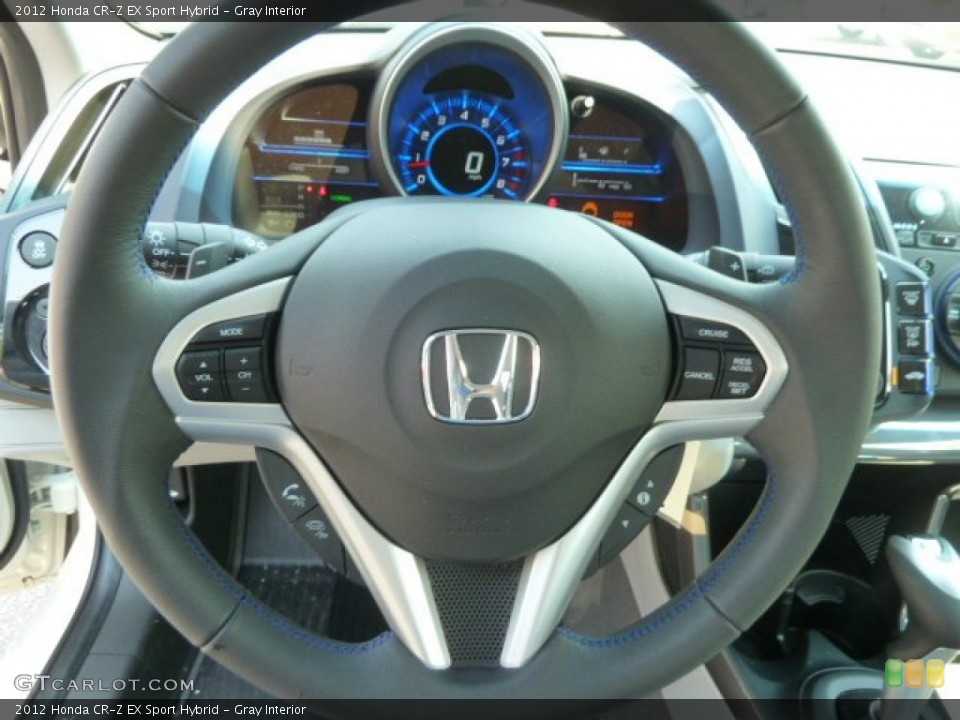 Gray Interior Steering Wheel for the 2012 Honda CR-Z EX Sport Hybrid #66931414