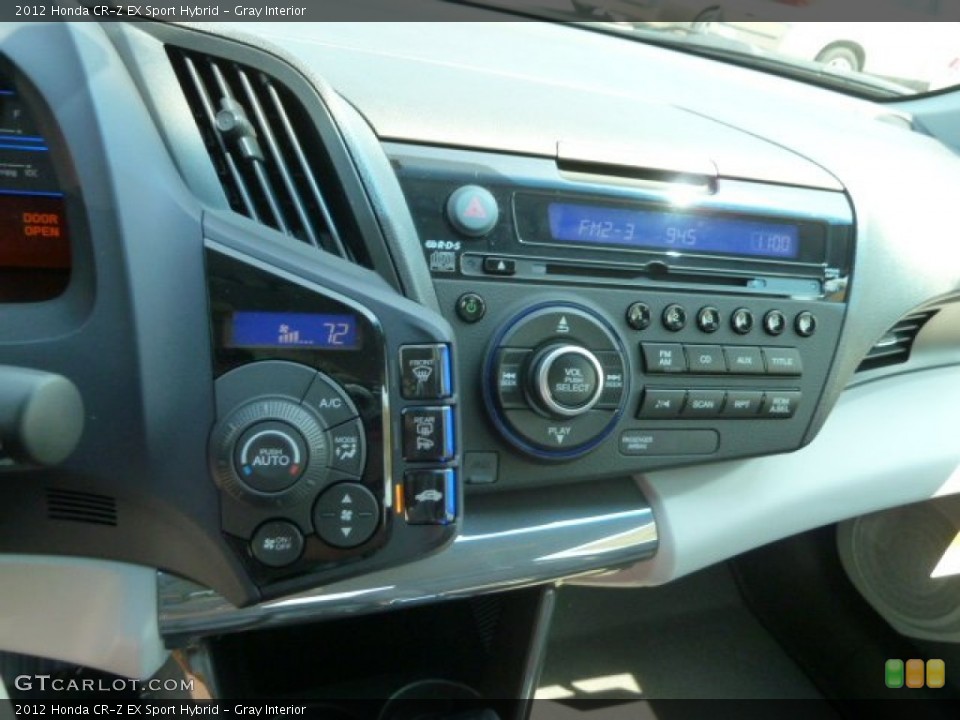 Gray Interior Controls for the 2012 Honda CR-Z EX Sport Hybrid #66931438