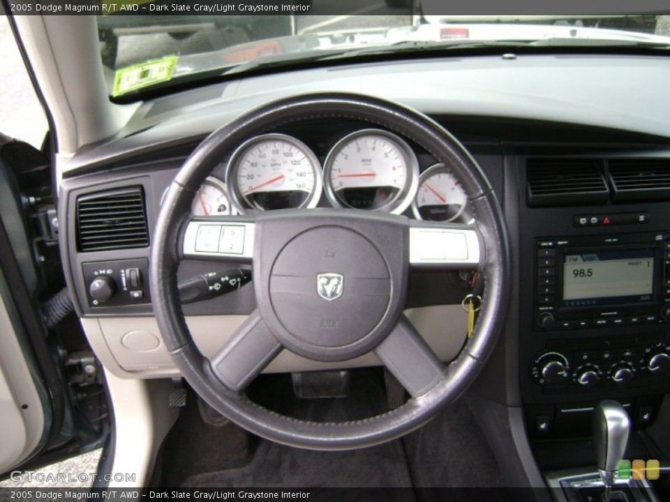 Dark Slate Gray/Light Graystone Interior Steering Wheel for the 2005 Dodge Magnum R/T AWD #66932680