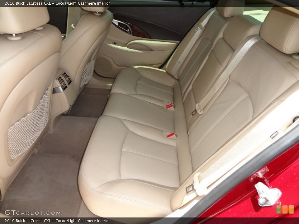 Cocoa/Light Cashmere Interior Rear Seat for the 2010 Buick LaCrosse CXL #66940675
