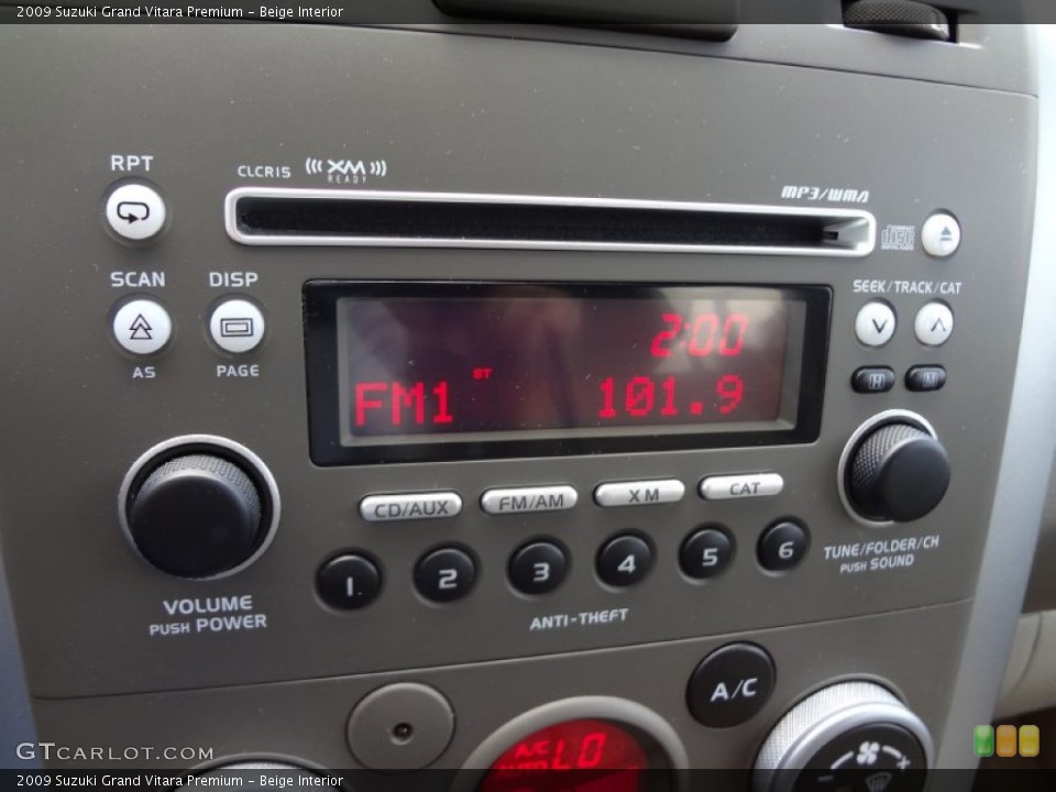 Beige Interior Audio System for the 2009 Suzuki Grand Vitara Premium #66941497