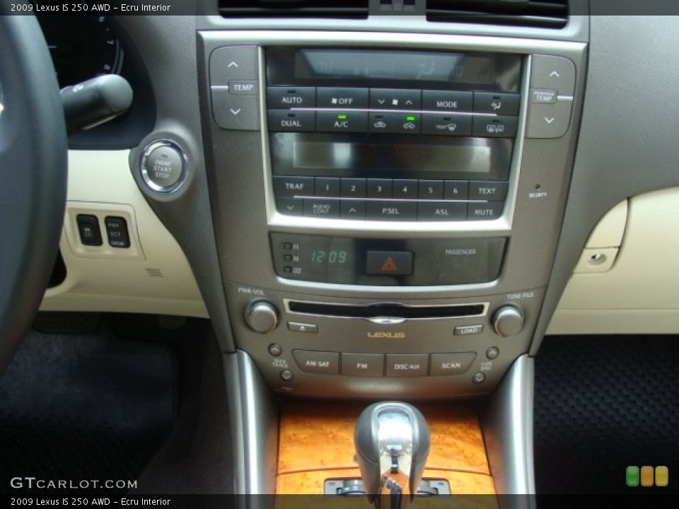 Ecru Interior Controls for the 2009 Lexus IS 250 AWD #66941662