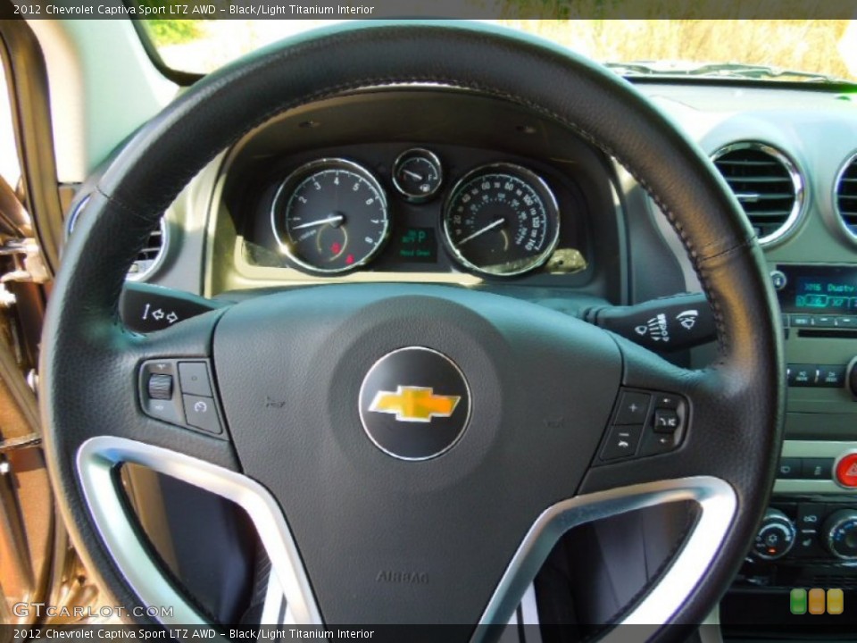 Black/Light Titanium Interior Steering Wheel for the 2012 Chevrolet Captiva Sport LTZ AWD #66943039