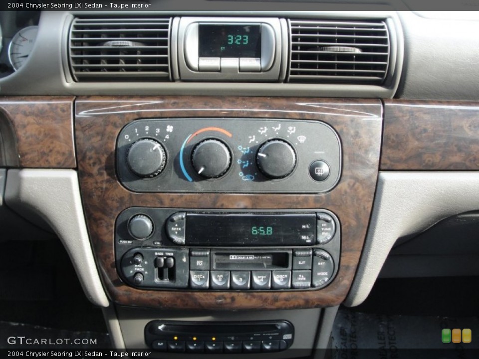 Taupe Interior Controls for the 2004 Chrysler Sebring LXi Sedan #66944401