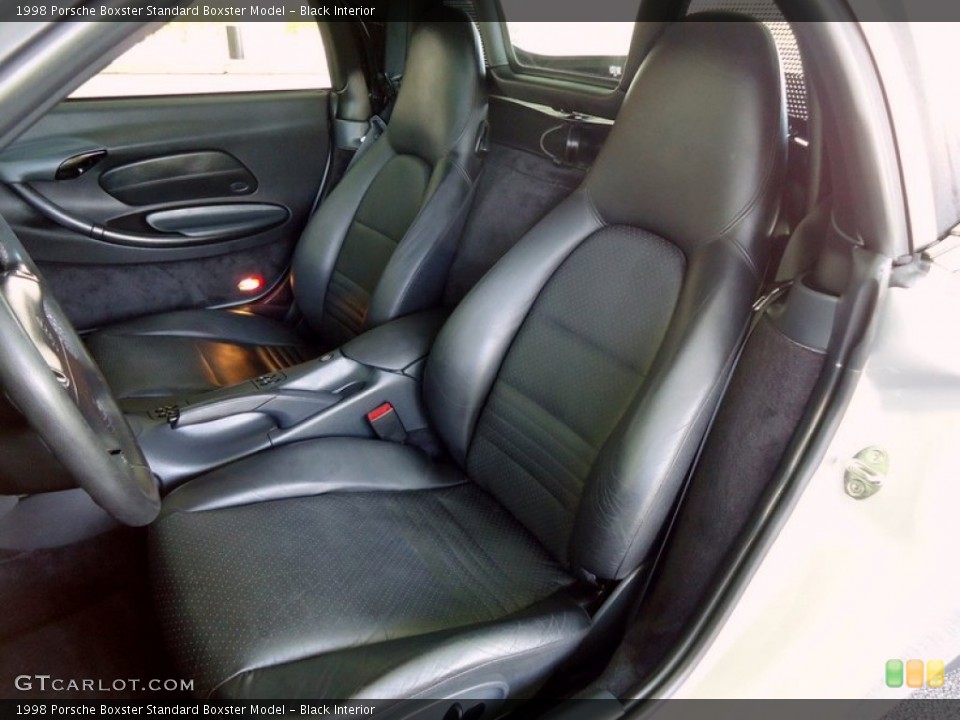Black Interior Front Seat for the 1998 Porsche Boxster  #66945634