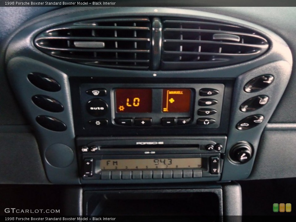 Black Interior Controls for the 1998 Porsche Boxster  #66945691