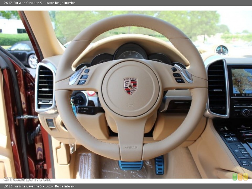 Luxor Beige Interior Steering Wheel for the 2012 Porsche Cayenne S #66949985