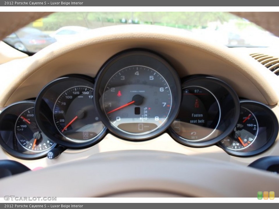 Luxor Beige Interior Gauges for the 2012 Porsche Cayenne S #66949994