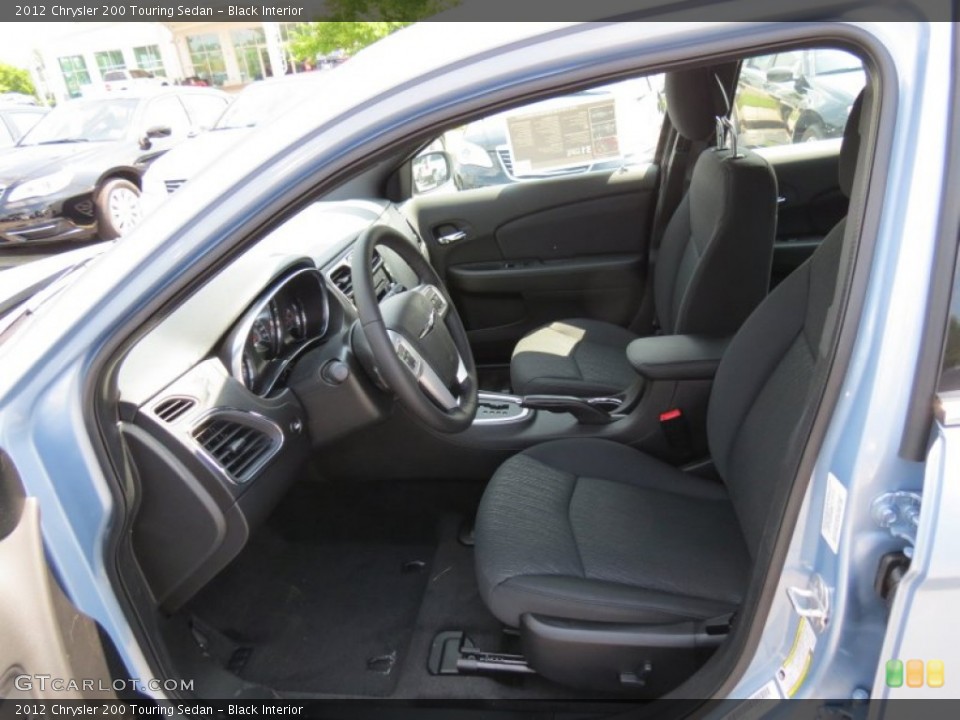 Black Interior Front Seat for the 2012 Chrysler 200 Touring Sedan #66952375