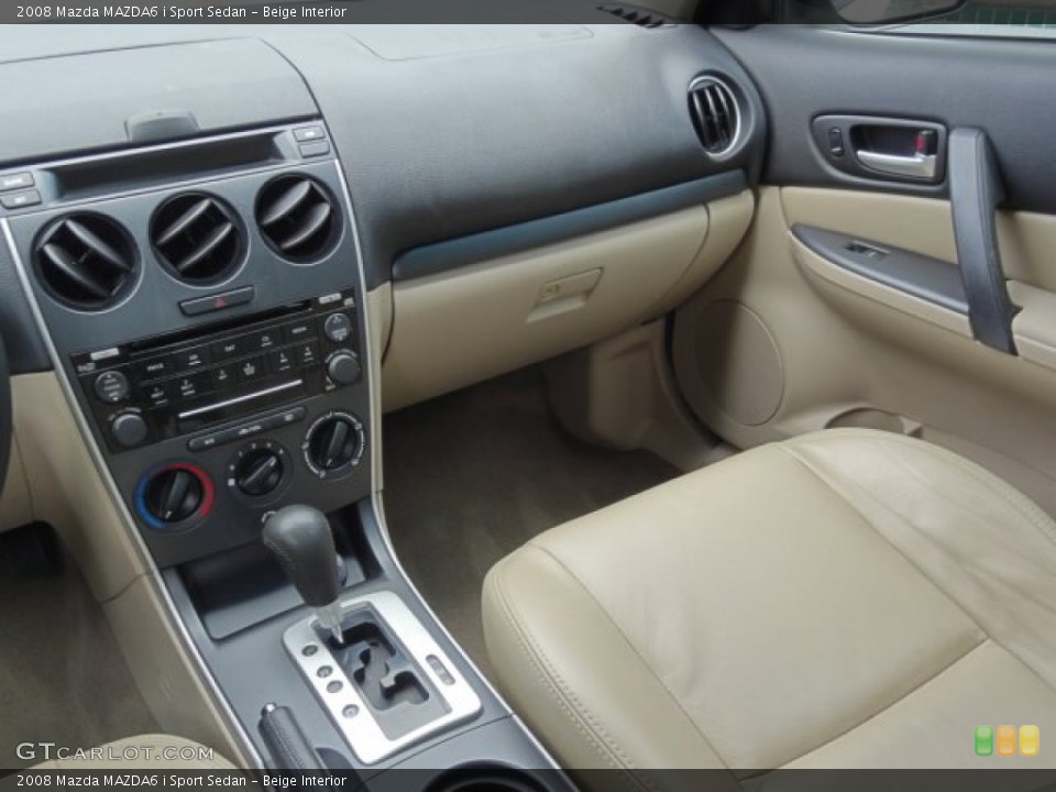 Beige Interior Dashboard for the 2008 Mazda MAZDA6 i Sport Sedan #66952981