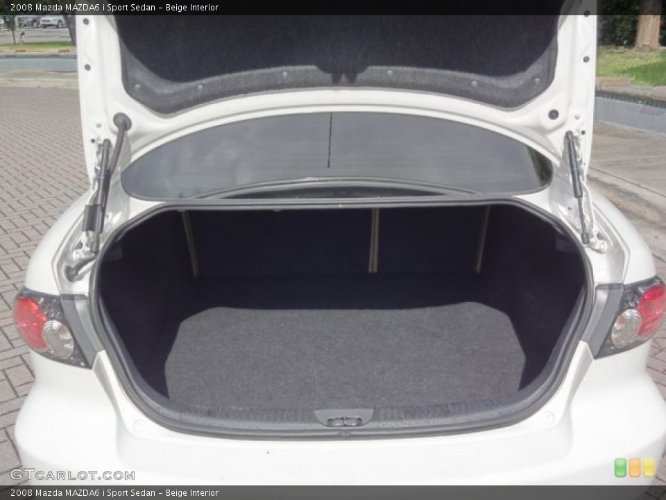 Beige Interior Trunk for the 2008 Mazda MAZDA6 i Sport Sedan #66953044
