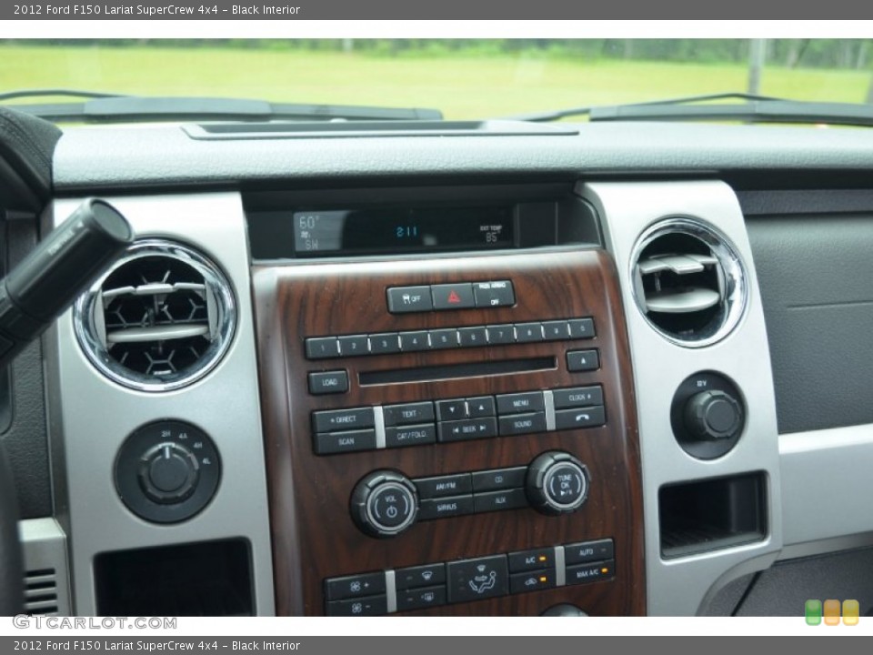 Black Interior Controls for the 2012 Ford F150 Lariat SuperCrew 4x4 #66953521