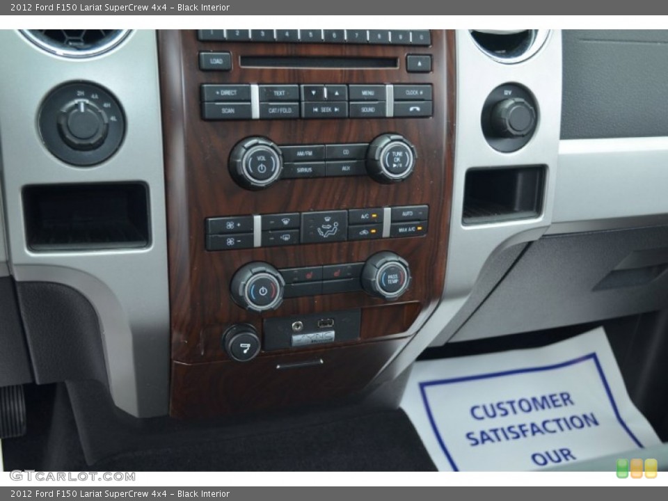 Black Interior Controls for the 2012 Ford F150 Lariat SuperCrew 4x4 #66953530