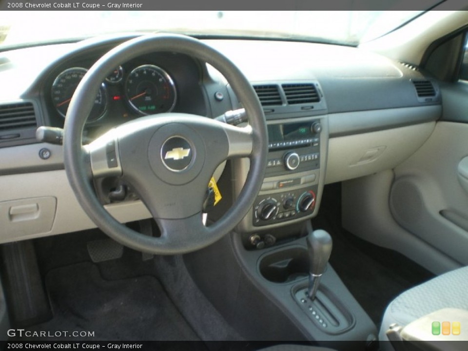 Gray Interior Dashboard for the 2008 Chevrolet Cobalt LT Coupe #66955558