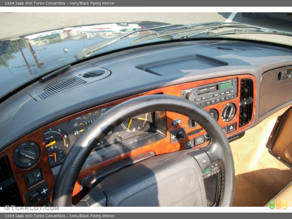 Ivory/Black Piping Interior Dashboard for the 1994 Saab 900 Turbo Convertible #66957985
