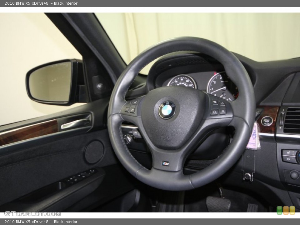 Black Interior Steering Wheel for the 2010 BMW X5 xDrive48i #66964936