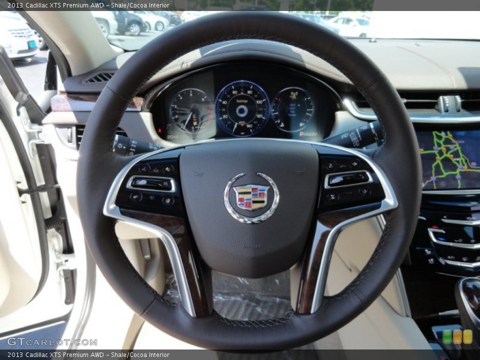 Shale/Cocoa Interior Steering Wheel for the 2013 Cadillac XTS Premium AWD #66966523