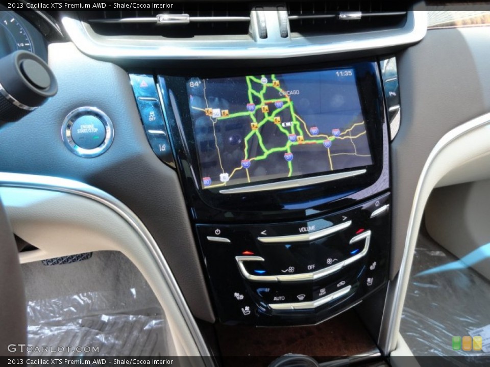 Shale/Cocoa Interior Navigation for the 2013 Cadillac XTS Premium AWD #66966538