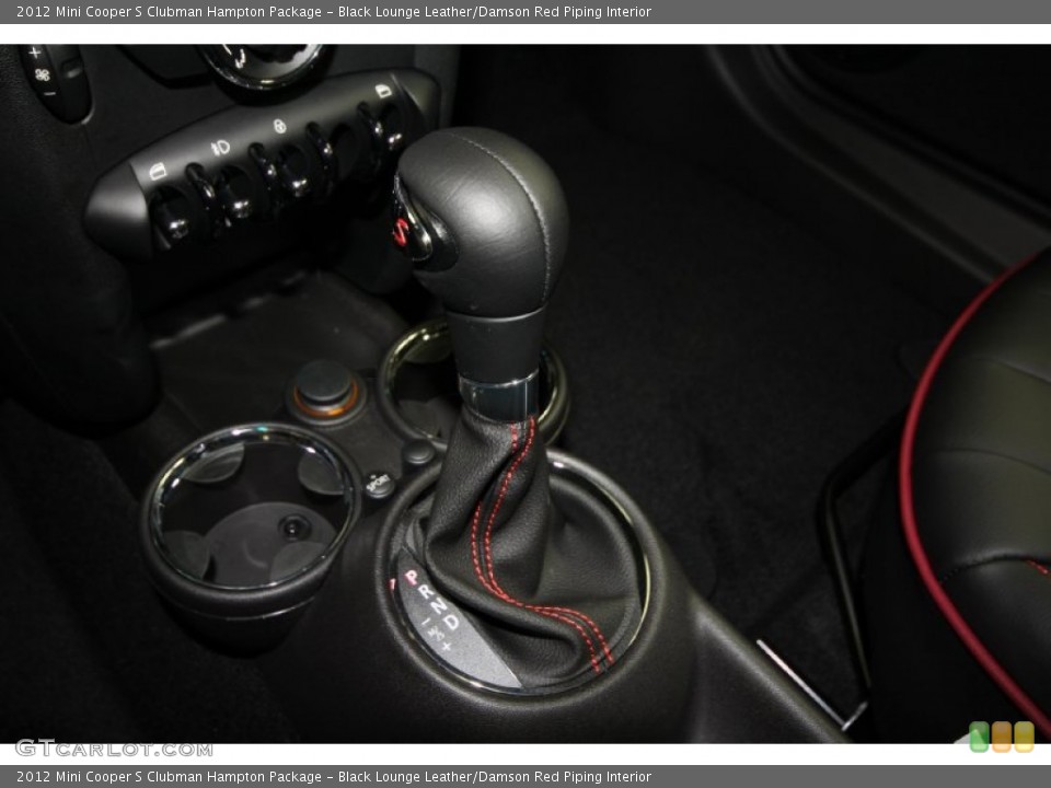 Black Lounge Leather/Damson Red Piping Interior Transmission for the 2012 Mini Cooper S Clubman Hampton Package #66966637