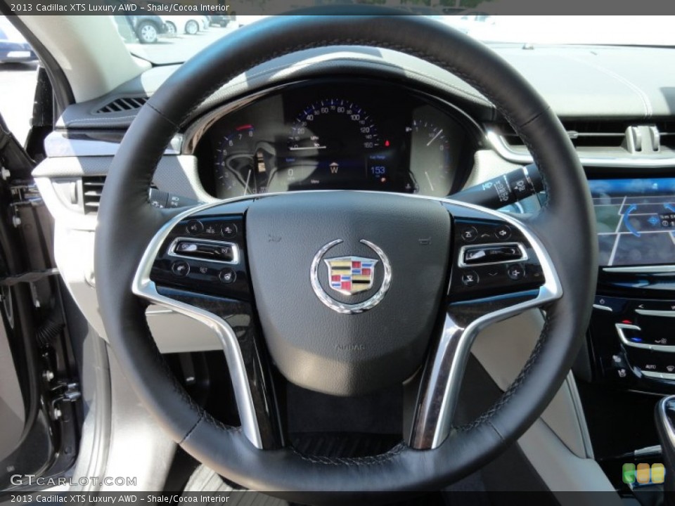 Shale/Cocoa Interior Steering Wheel for the 2013 Cadillac XTS Luxury AWD #66966670