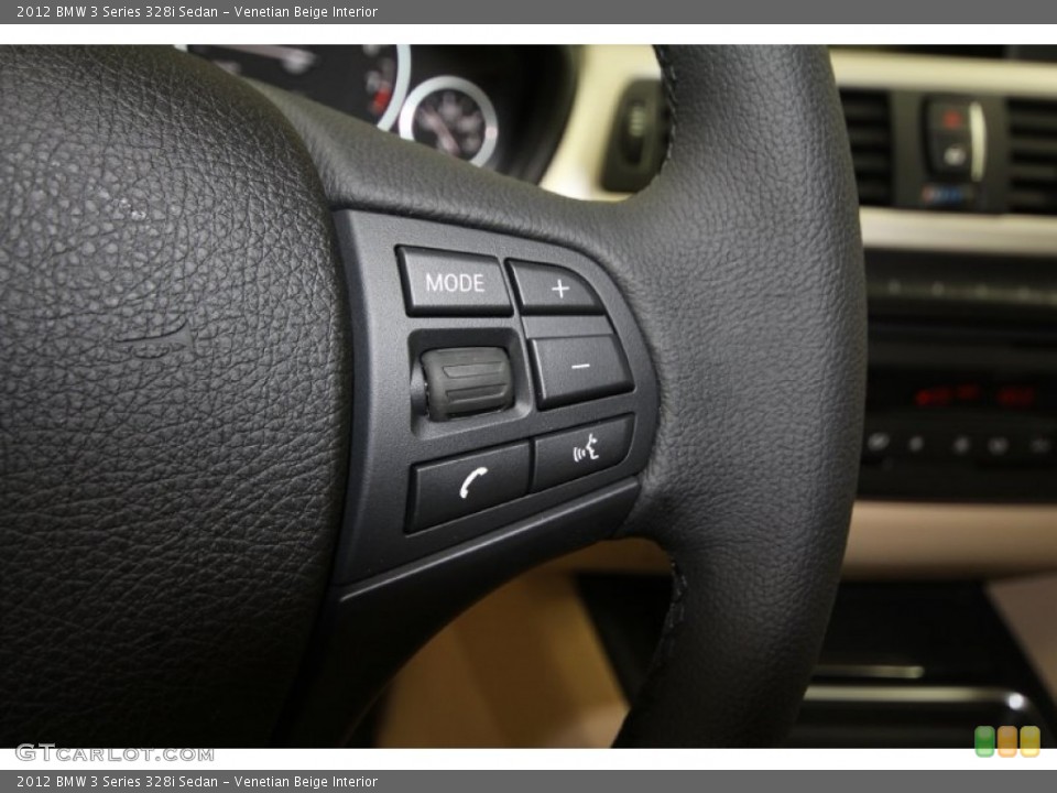 Venetian Beige Interior Controls for the 2012 BMW 3 Series 328i Sedan #66969781