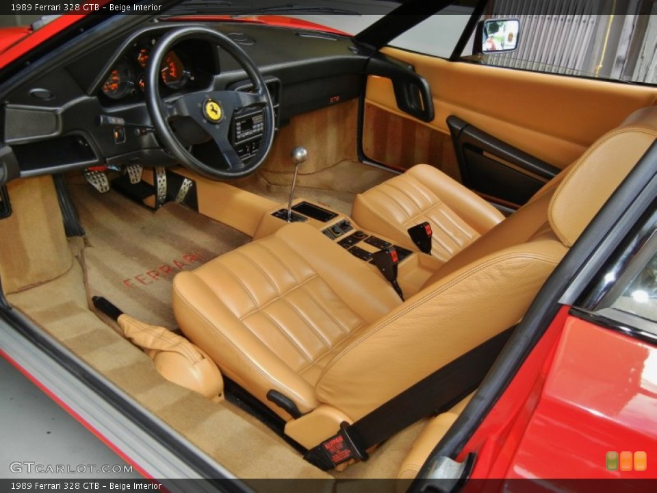 Beige Interior Prime Interior for the 1989 Ferrari 328 GTB #66970642
