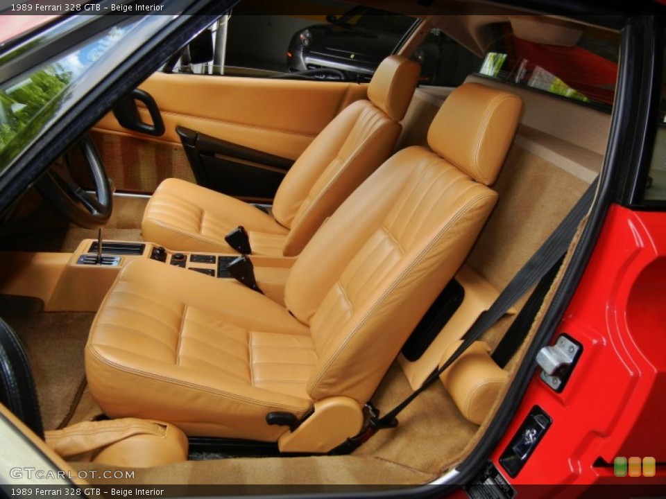 Beige Interior Front Seat for the 1989 Ferrari 328 GTB #66970651