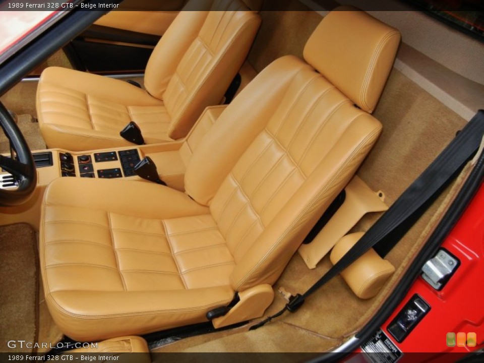 Beige Interior Front Seat for the 1989 Ferrari 328 GTB #66970660