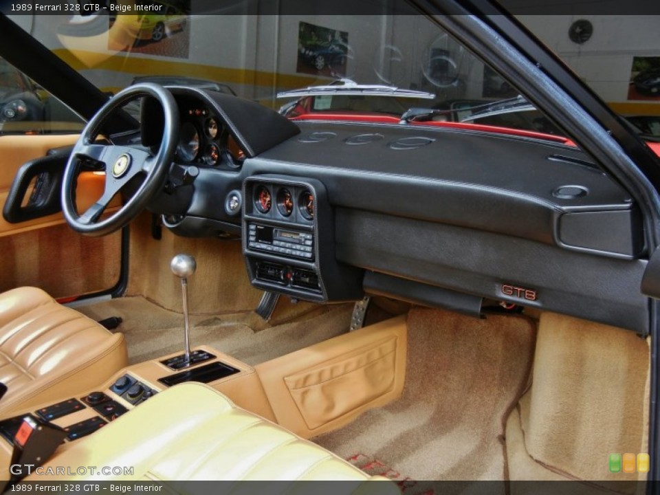 Beige Interior Dashboard for the 1989 Ferrari 328 GTB #66970726