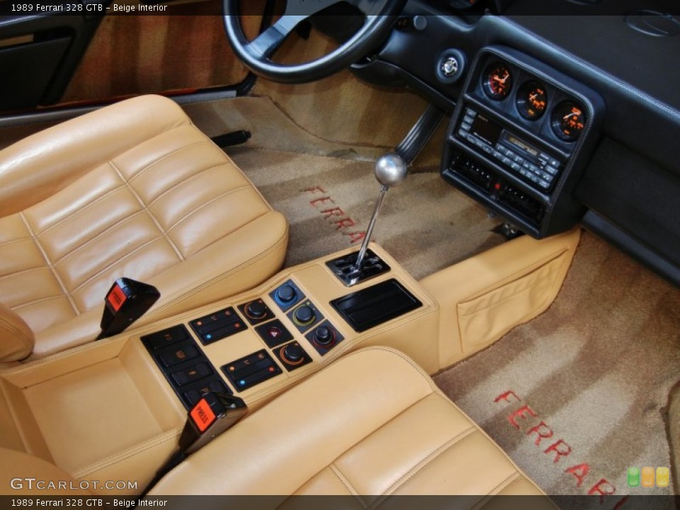 Beige Interior Transmission for the 1989 Ferrari 328 GTB #66970759