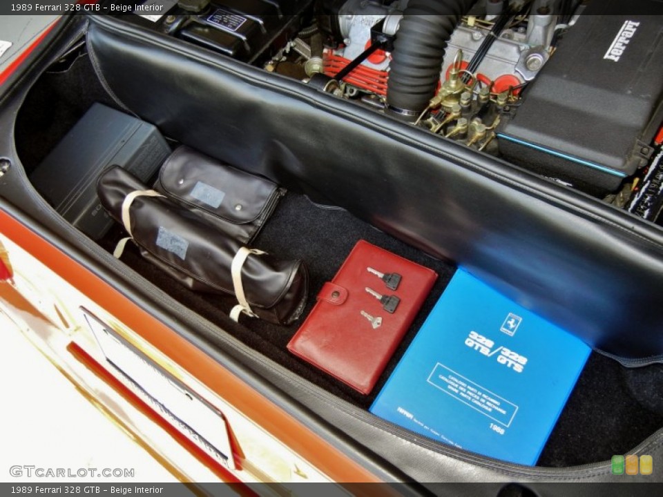 Beige Interior Trunk for the 1989 Ferrari 328 GTB #66970843