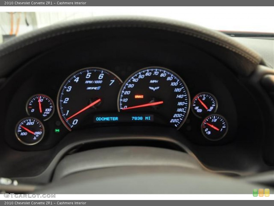 Cashmere Interior Gauges for the 2010 Chevrolet Corvette ZR1 #66971143