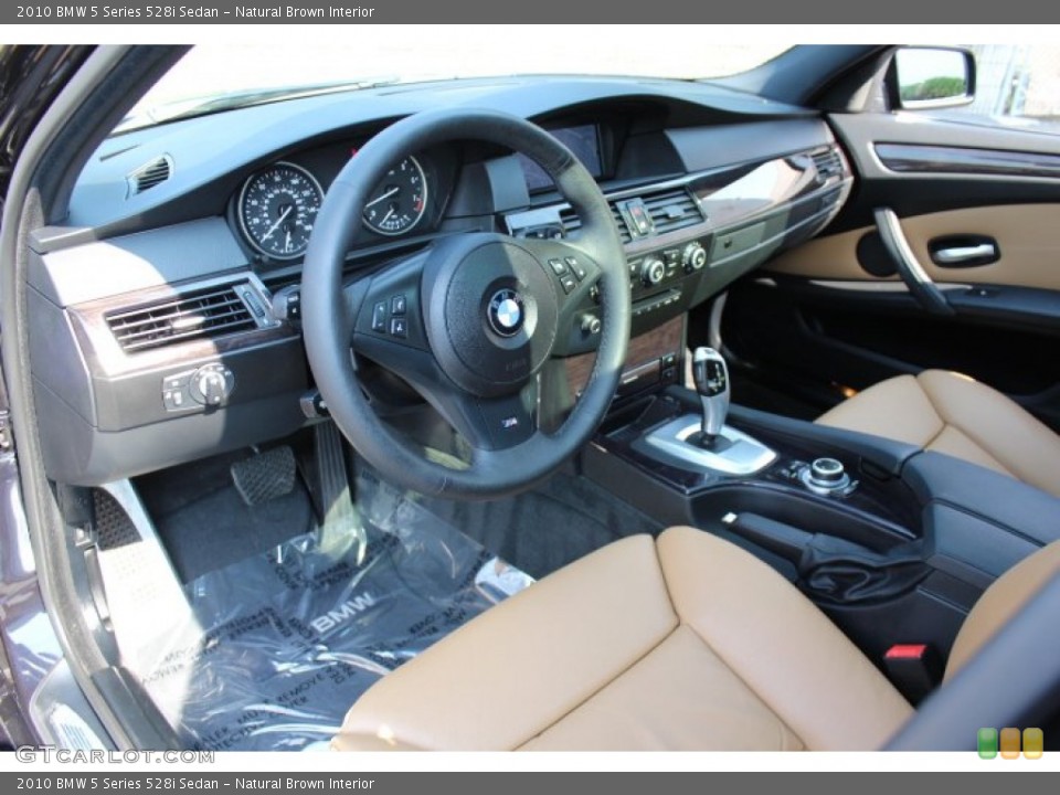Natural Brown Interior Prime Interior for the 2010 BMW 5 Series 528i Sedan #66976797