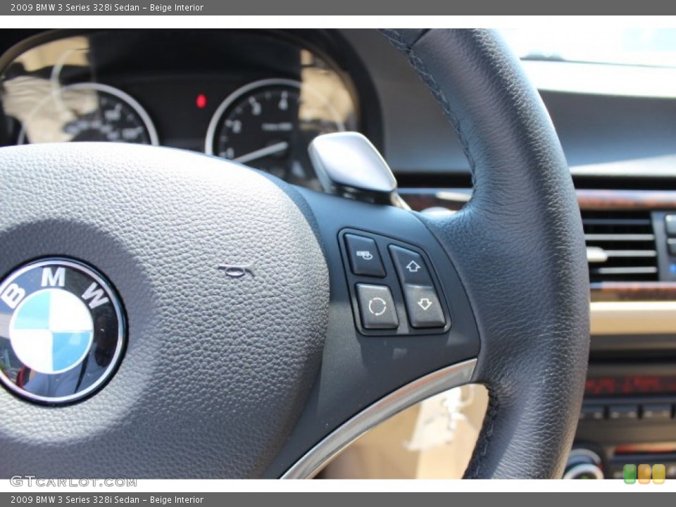 Beige Interior Controls for the 2009 BMW 3 Series 328i Sedan #66977147