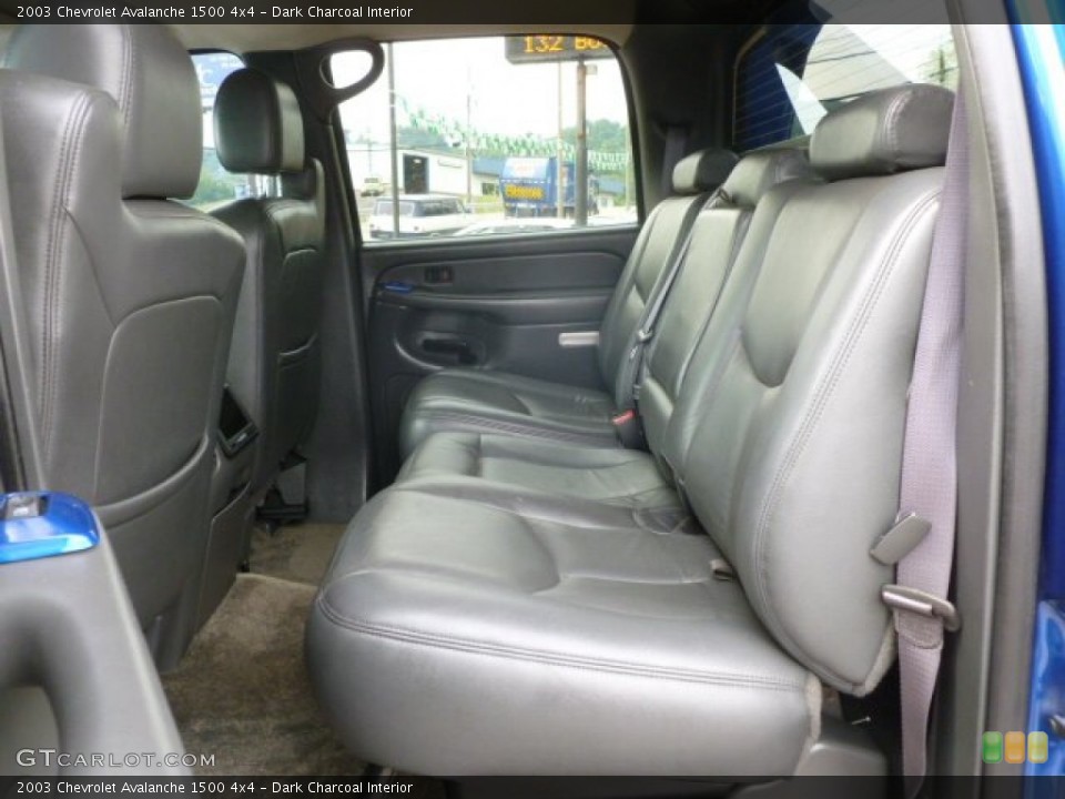 Dark Charcoal Interior Rear Seat for the 2003 Chevrolet Avalanche 1500 4x4 #66979621